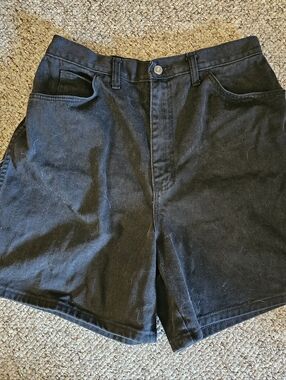 A Time For Us Black Denim Shorts Size 16